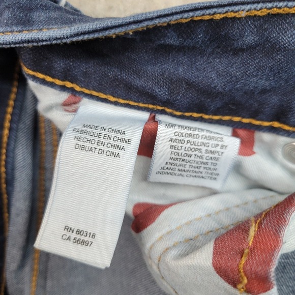 Lucky Brand Leyla Skinny Jeans Womens 0/25 Blue Dark Wash Stretch Denim 28x29 - Picture 4 of 13
